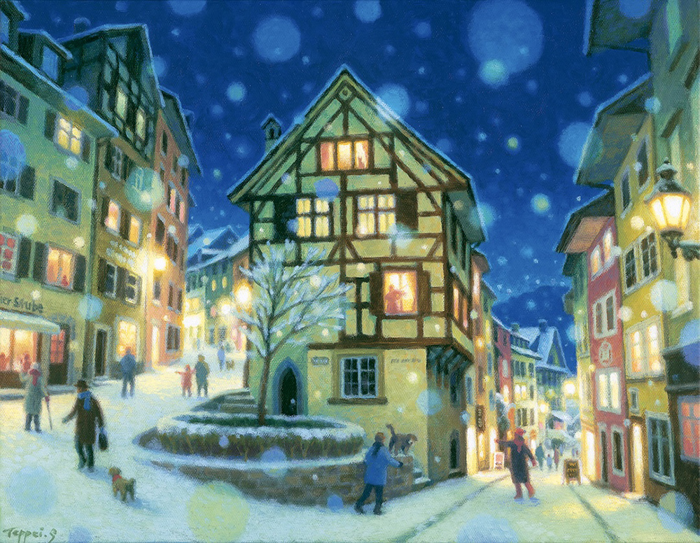 笹倉鉄平　雪舞う街角に