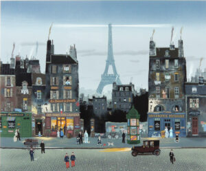 ドラクロワ　Tour Eiffel au ciel nuageux 曇り空のエッフェル塔