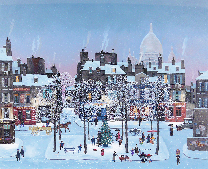 ドラクロワ　モンマルトルのX'mas Christmas in Montmartre