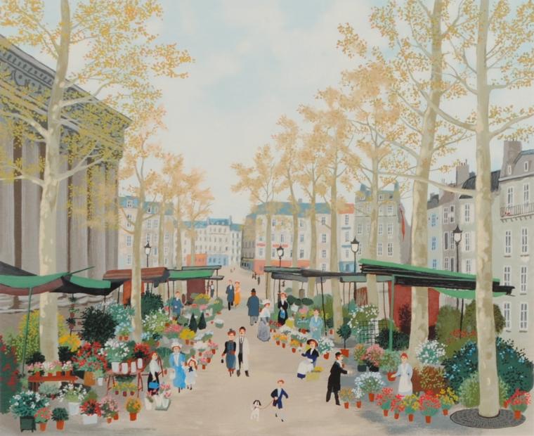 マデレーヌの花市場