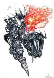 天野喜孝FF6「ジュエルメタル（アーマー２）M