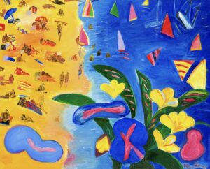 Beach triptych, panel 2, 1986