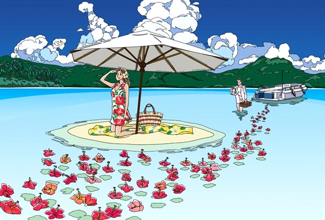 わたせせいぞう　「ハイビスカス・アイランド」2005