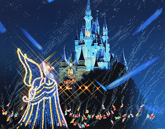 ヤマガタ　ディズニーランドの夜　disneyland_night