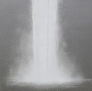 千住博　Metalfall #7(Silver)