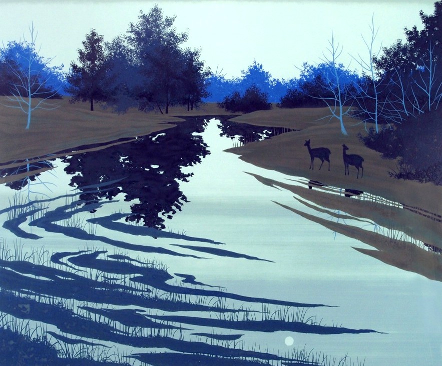 千住博　雨後の朝