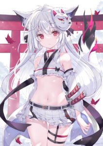 天夢森流彩　白髪おなか刀狐