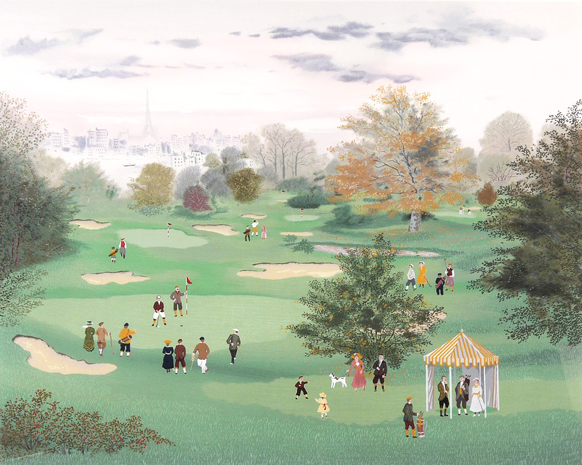 ドラクロワ　Golf A Saint-Cloud セントクラウドでのゴルフ