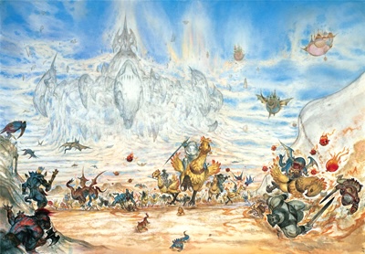 天野喜孝 FFXI 版画 WORLD WAR vana'diel WORLD WAR vana'diel（ワールド・ウォー ヴァナ・ディール