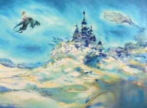 天野喜孝　版画　CASTLE IN THE SKY