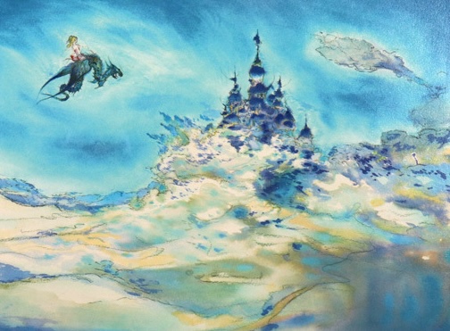 天野喜孝　版画　CASTLE IN THE SKY
