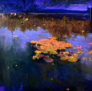 リャド　ジヴェルニーの睡蓮II NENUFARES GIVERNY II　 (リャド 本人サイン）