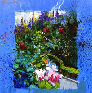 リャド　薔薇園 The rose garden　（夫人サイン）